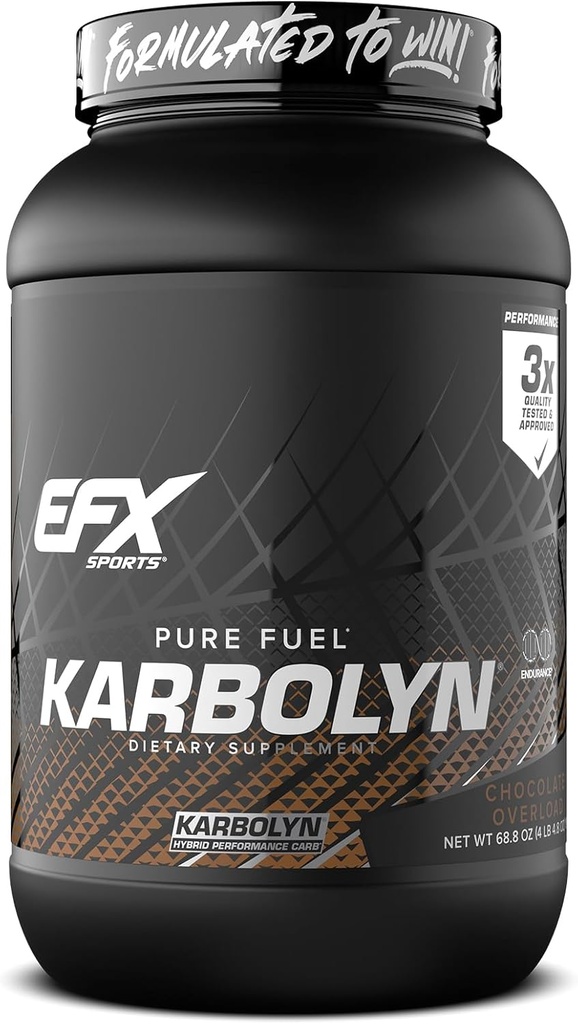 EFX Sports Karbolyn Fuel | Fast-Absorbing Carbohydrate Powder | Carb Load, Sustained Energy, Quick Recovery | Stimulant Free | 36 Servings (Chocolate Overload) 2
