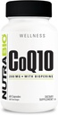 NutraBio CoQ10 Dietary Supplement with Bioperine, Healthy Heart Function & Cellular Energy Production, 200mg - 60 Capsules 2