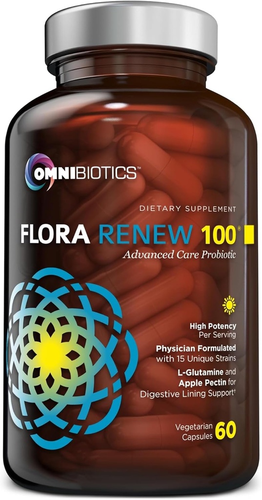 100 Billion Probiotics - 15-Strain Probiotic for Women & Men, DRCaps Delayed Release, Prebiotics, L-Glutamine, Apple Pectin, Gut Lining Support, Shelf Stable, Non-GMO, 60 Vegan Capsules for Adults 2