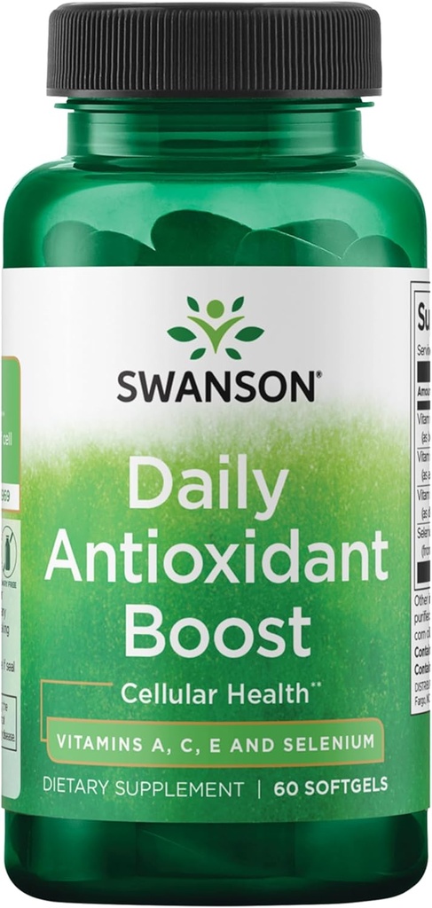 Swanson Vitamins A C E & Selenium - Promotes Cellular Health & Immune Support - Supports Natural Defensive Nourishment - (60 Softgels) 2