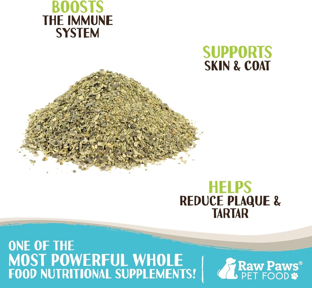 Raw Paws Organic Kelp Powder for Dogs & Cats (16-Ounce) - Supports Thyroid, Digestive & Immune Health - Dried Sea Kelp for Dogs - Seaweed Powder Supplement 3