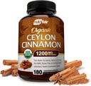 NutriFlair Organic Ceylon Cinnamon (100% Certified Organic Ceylon Cinnamon) 1200mg per Serving, 180 Capsules - Joints, Inflammatory, Antioxidant 2