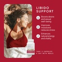 Libido Support for Women, Sensitivity & Desire, Libido Booster for Women with Horny Goat Weed, maca, tribulus, ashwagandha & More - Vegan, USA, Keto, Third-Party Testing - 60 Capsules. 3