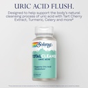 Solaray Total Cleanse Uric Acid - Joint Health Supplement - Powerful Joint Support and Uric Acid Cleanse with Tart Cherry Extract, Celery Seed, Turmeric Extract - 60-Day Guarantee, 30 Serv, 60 VegCaps 4