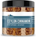 Earthborn Elements Ceylon Cinnamon 200 Capsules, Pure & Undiluted, No Additives 2