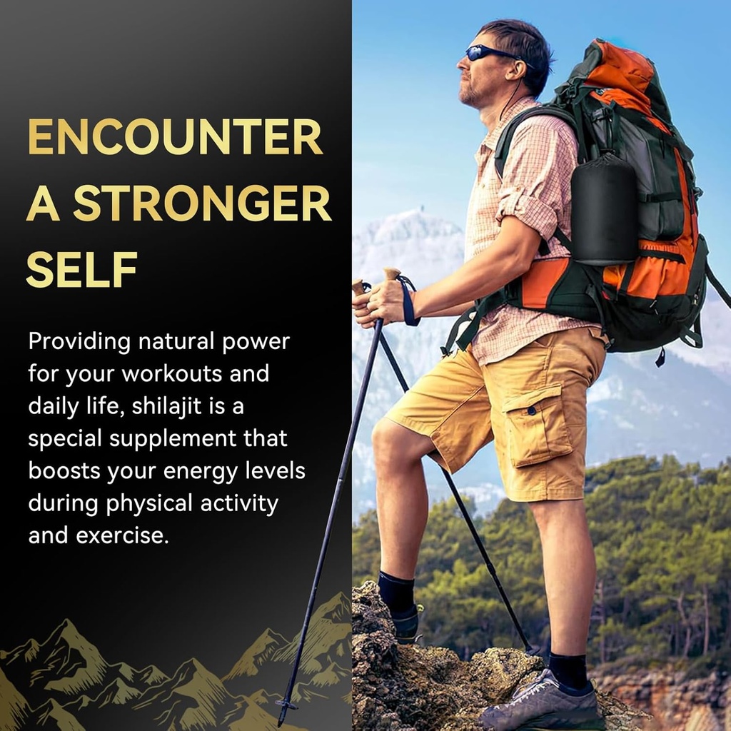 Shilajit Pure Himalayan Organic Dry Drops Shilajit Resin Supplement (60 Tablets - 200mg Each), Shilajit for Men Women with 85+ Trace Minerals & Fulvic Acid for Energy, Immunity, Brain Support 6