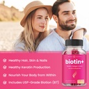 NutraChamps Complete Biotin Bundle for Hair, Skin & Nails. Biotin & Biotin+ 5