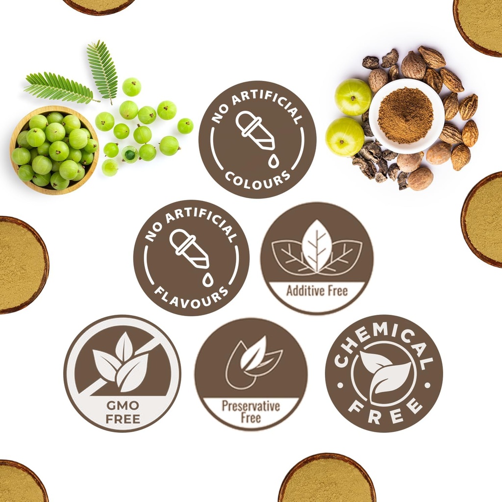 CARMEL ORGANICS Triphala Powder (8 Ounces) for Digestive Support | No Added Preservatives | Equal Blend of Harad, Baheda & Amla Fruits 5