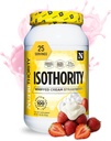 Isothority Whey Protein Isolate, Whipped Cream Strawberry, 2 lb - Ultra Absorbable Branched Chain Amino Acids (BCAA) Powder with 25g Per Serving, Low Carb - Build Muscle & Accelerate Recovery 2