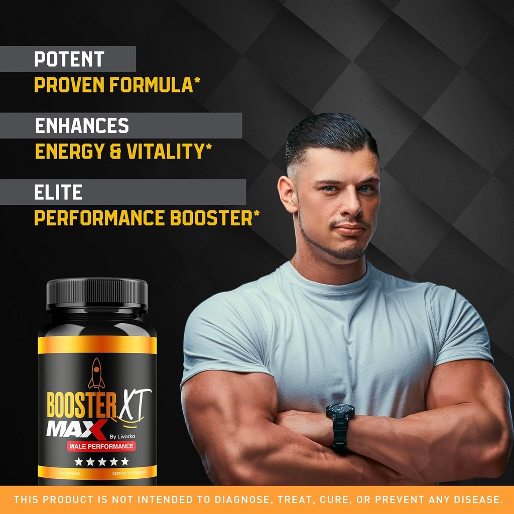 (2 Pack) Booster XT For Men, MAX Strength Men's Supplement, Booster XT, Booster XT for Men Reviews, BoosterXT, Booster XT Reviews, Buster XT, Booster X T Capsules Pro Supplement Pastilla, 120 Capsules 4