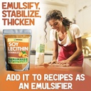 XPRS Nutra Soy Lecithin Granules Non GMO - Lecitina de SOYA - 100% Pure Soy Lethicin Granules - Premium SOYA Lethicin Granules - Food Grade Fat Emulsifier Suitable for Baking (16 Ounce) 3