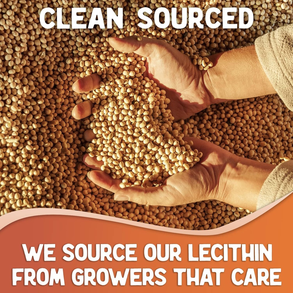 XPRS Nutra Soy Lecithin Granules Non GMO - Lecitina de SOYA - 100% Pure Soy Lethicin Granules - Premium SOYA Lethicin Granules - Food Grade Fat Emulsifier Suitable for Baking (16 Ounce) 4