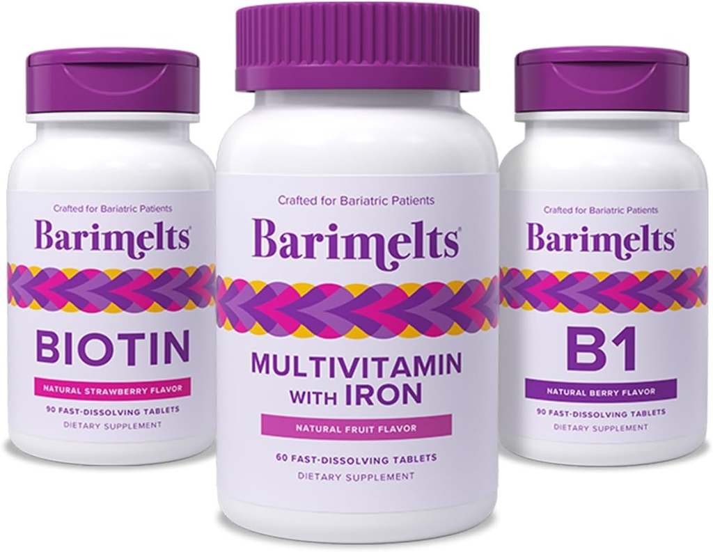 BariMelts Bariatric Feel-Good Pack - Multivitamin with Iron, Biotin, and Vitamin B1 2