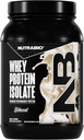 NutraBio 100% Whey Protein Isolate Protein Powder, 25g Protein with Complete Amino Acid Profile, Non-GMO, Soy & Gluten Free, Low Carb, Low Calorie Whey Protein Powder, Raw Unflavored, 2 Lbs 2