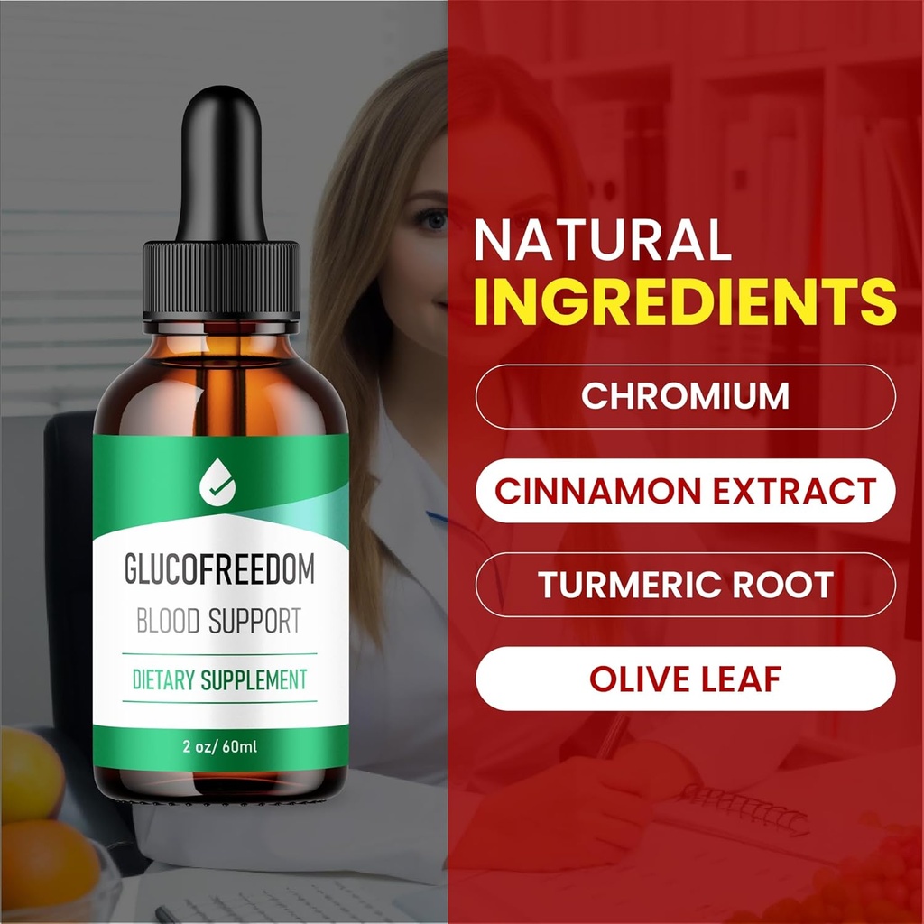 GlucoFreedom Drops - Official Formula - GlucoFreedom Liquid Drops Advanced Formula, Gluco Freedom Drops Alt Pills, GlucoFreedom Drops Reviews, Overall Wellness Maximum Strength Support USA Made (2oz) 5