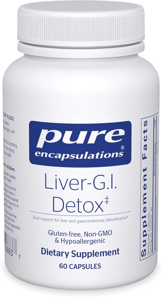 Pure Encapsulations Liver-G.I. Detox - Liver Cleanser & GI Detox* - with Alpha Lipoic Acid & Curcumin Extract - Gluten Free & Non-GMO - 60 Capsules 2