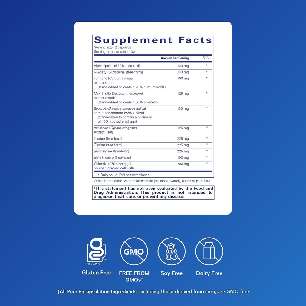 Pure Encapsulations Liver-G.I. Detox - Liver Cleanser & GI Detox* - with Alpha Lipoic Acid & Curcumin Extract - Gluten Free & Non-GMO - 60 Capsules 3