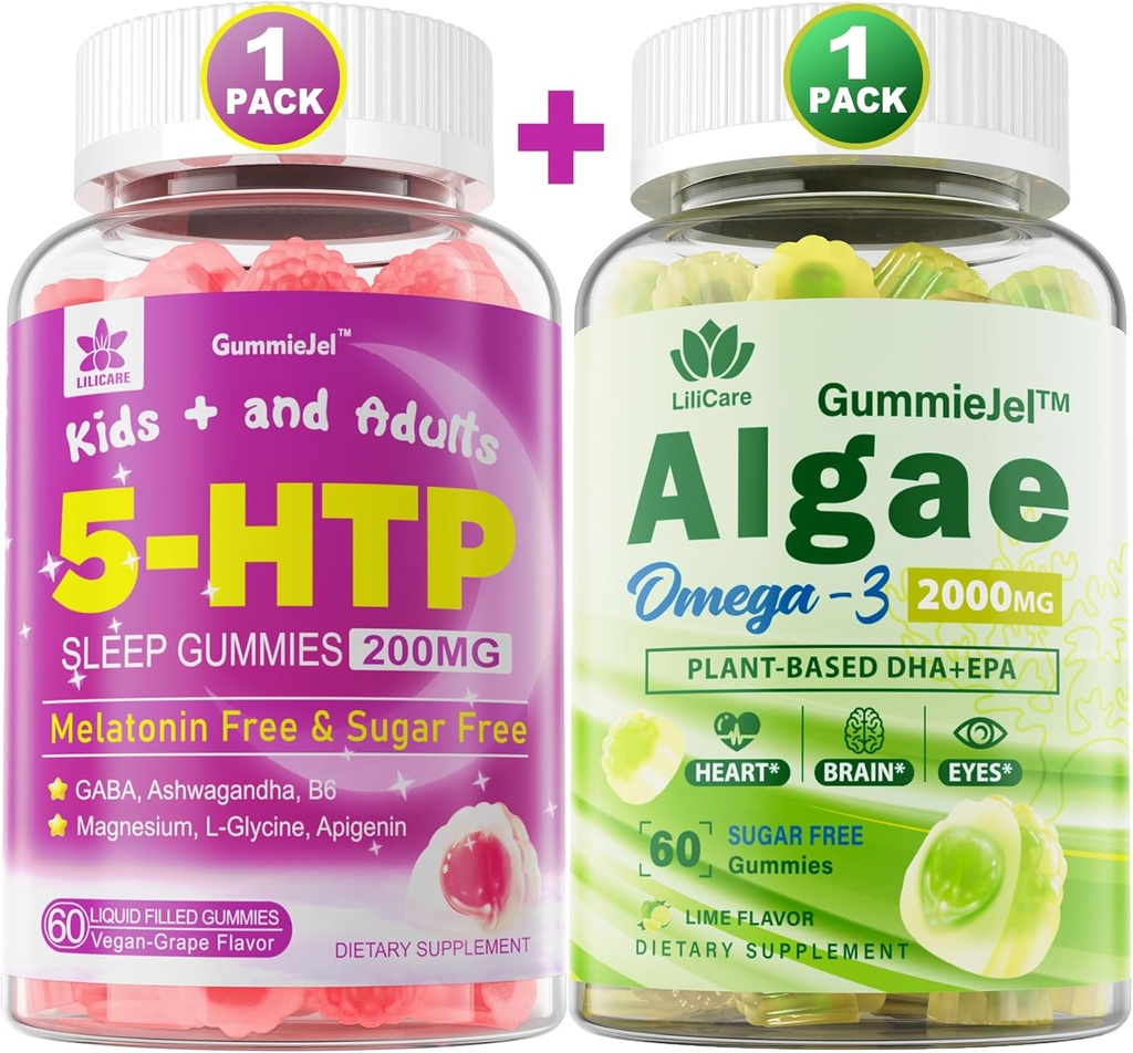 Vegan Omega 3 Gummies & 5HTP Gummies 2