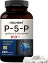 NatureBell P5P Vitamin B6 100mg Per Serving, 240 Capsules | Activated Pyridoxal 5 Phosphate Supplements – Essential B Vitamins for Brain & Memory Health – Non-GMO 2