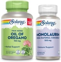 SOLARAY Oil of Oregano Softgels 150 mg and Monolaurin 500 mg - Wellness Bundle - Oregano Oil and Monolaurin Immune Support Supplement from Natural Coconut - 60-Day Guarantee, 120 Softgels /60 VegCaps 2