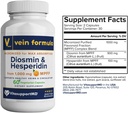 VitasupportMD - Vein & H Formula Bundle - Support for Leg Veins & Hemorrhoidal Veins - 2x60 Capsules - Diosmin & Hesperidin from 1000 mg MPFF, Horse Chestnut Seed Extract, Circulation Support, Non-GMO 3