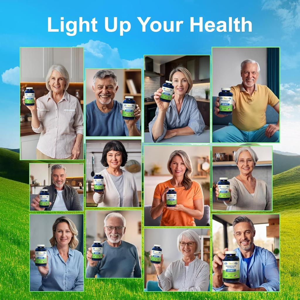 aSquared Nutrition Magnesium Citrate 833mg Supplement - 200 Capsules - Max Strength Vegan Mag Citrate Powder Pills to Support Pure Function of Muscles, Heart & Bones - Helps Increase Energy 5