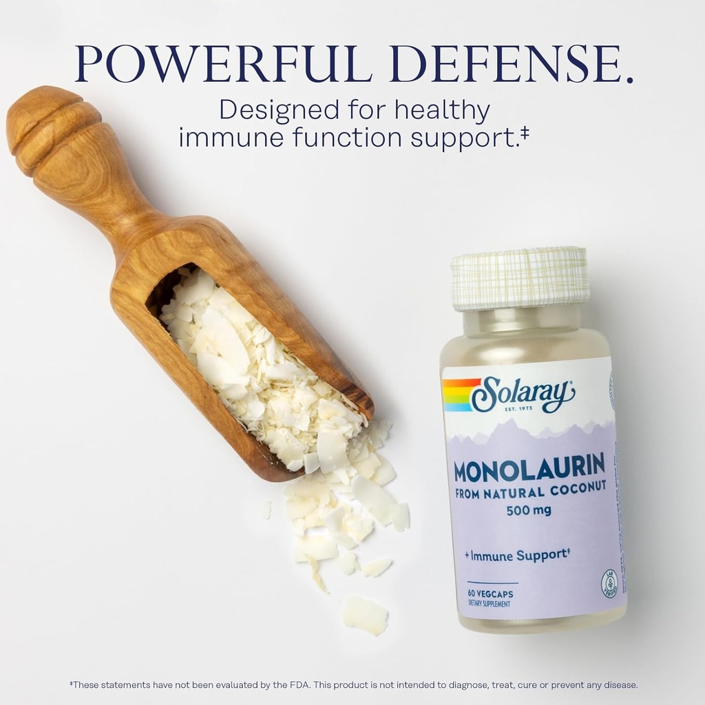 SOLARAY Oil of Oregano Softgels 150 mg and Monolaurin 500 mg - Wellness Bundle - Oregano Oil and Monolaurin Immune Support Supplement from Natural Coconut - 60-Day Guarantee, 120 Softgels /60 VegCaps 6