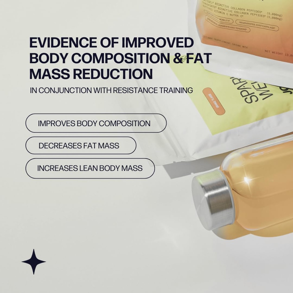 Sparkle Wellness Muscle Boost (No Flavor) [30-Serves] | Collagen Supplement Powder with Hydrolyzed BODYBALANCE Collagen Peptides & Buffered Vitamin C | Improves Body Composition 6