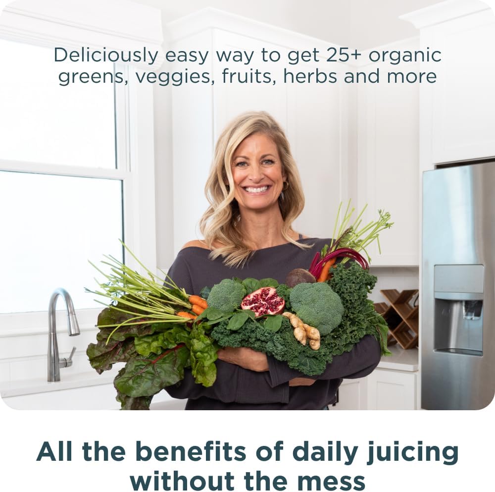 Ancient Nutrition SuperGreens Powder with Probiotics, Organic Berry Flavor Greens, Made from Real Fruits, Vegetables and Herbs, Digestive and Energy Support, 12 Servings, 3.2oz 5