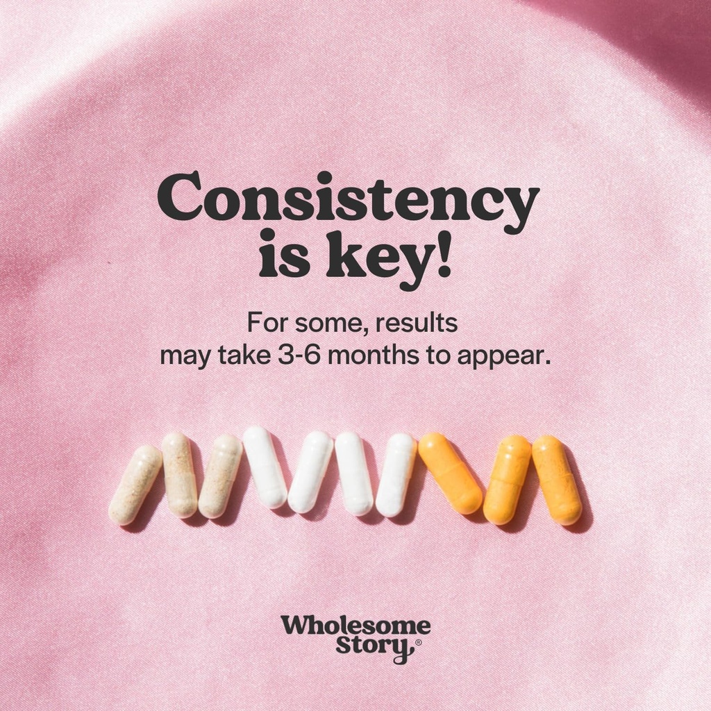 Wholesome Story Myo-Inositol & D-Chiro Inositol Supplement for Women | Fertility Supplements for Hormonal Balance & Ovarian Health Support | Myoinositol | Ideal 40:1 Ratio | 90 Servings 6