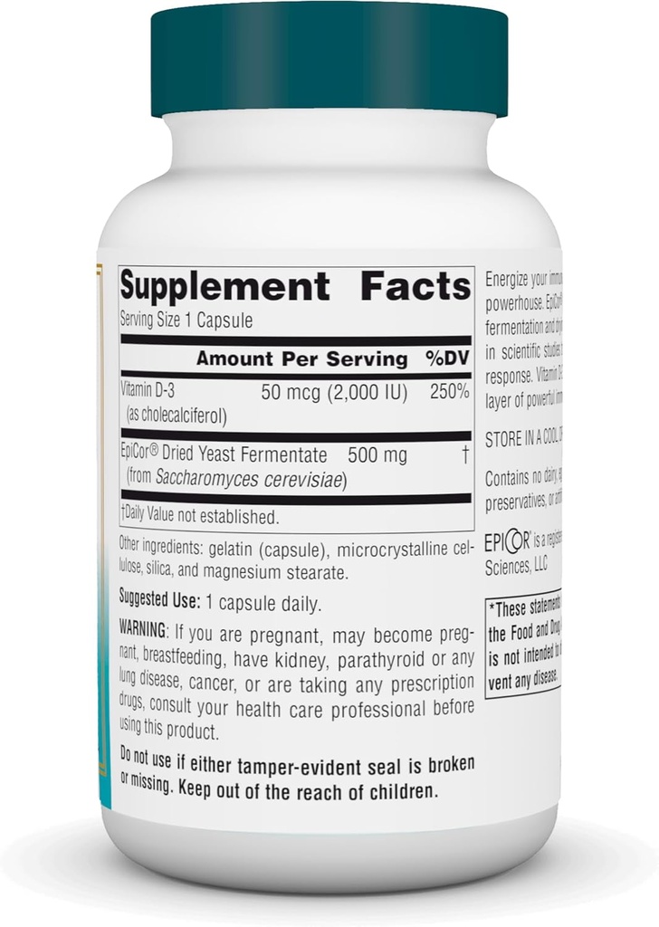 Source Naturals Wellness EpiCor with Vitamin D-3 for Heightened Immune Defense* - 60 Capsules 3