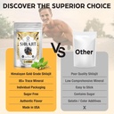 1400 MG Shilajit Gummies, Shilajit Pure Himalayan Organic Gummies with Ashwagandha, Himalayan shilajit for Men, 85+ Trace Minerals & Fulvic Acid, Individually Wrapped, Sugar-Free, 60 Counts 6