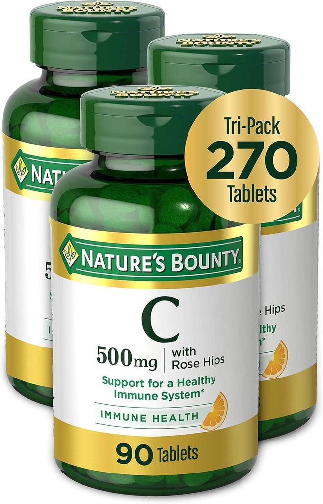 Nature's Bounty Vitamin C 500 mg Tablets 100 ea (Pack of 6) 4