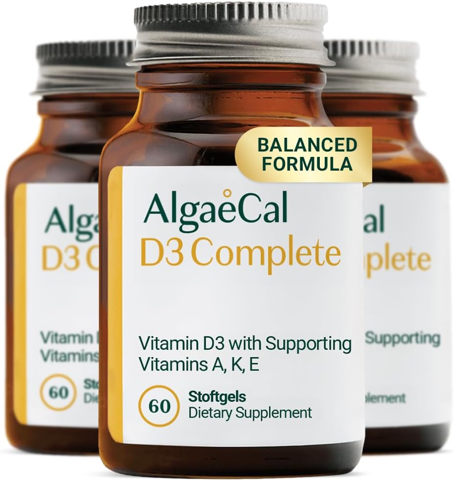 ALGAECAL 4-in-1 Vitamin D3 K2 Complete - ADK Vitamin Supplement, Enhanced Immune Support & Bone Health with D3 K2, A, & E - Whole Body Wellness & Bone Strength, 60 Easy-Swallow Softgels 2