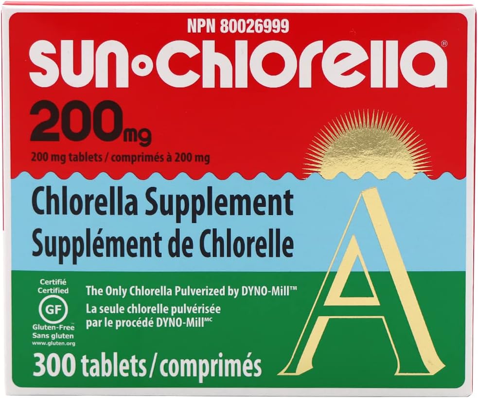 Sun Chlorella Eleuthero Nutritional Tablets, 200 mg, 300 Count 2