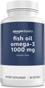 Basics - Omega 3 Fish Oil, 1000 mg, 90 Softgels (1 per serving), Gluten Free 2