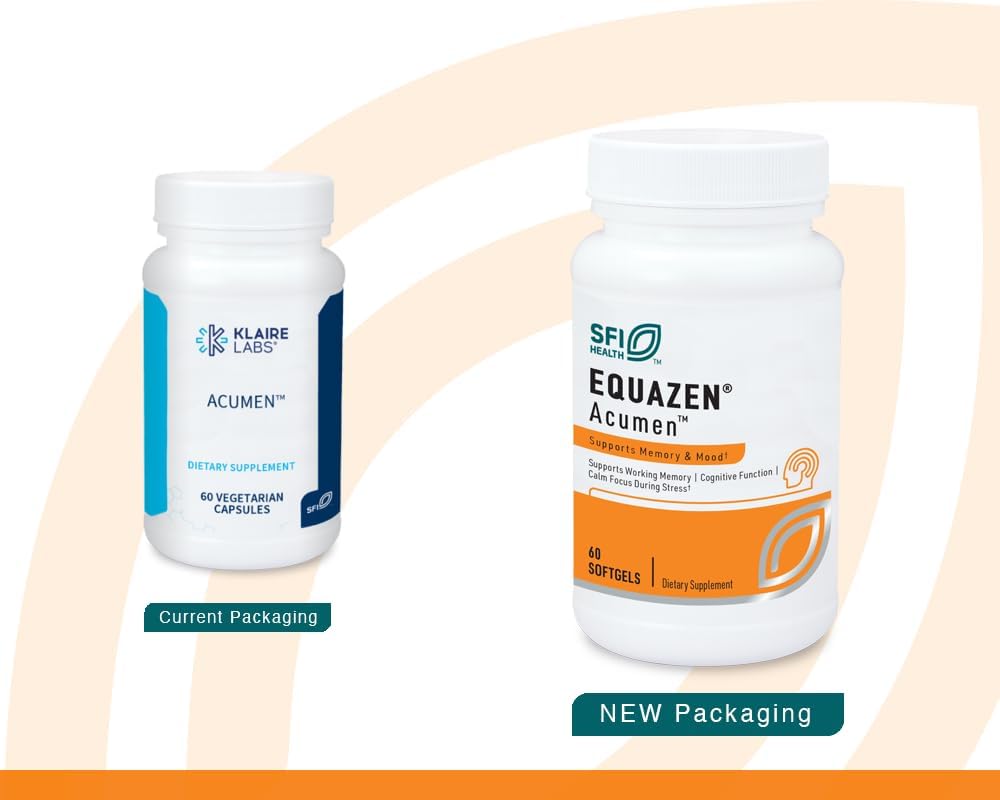 Klaire Labs SFI Health Acumen - Cognitive Support Supplement with Bacopa Monnieri Extract - Memory Support - Gluten-Free & Hypoallergenic Bacopa Capsules for Adults & Kids 7+ (60 Capsules) 3