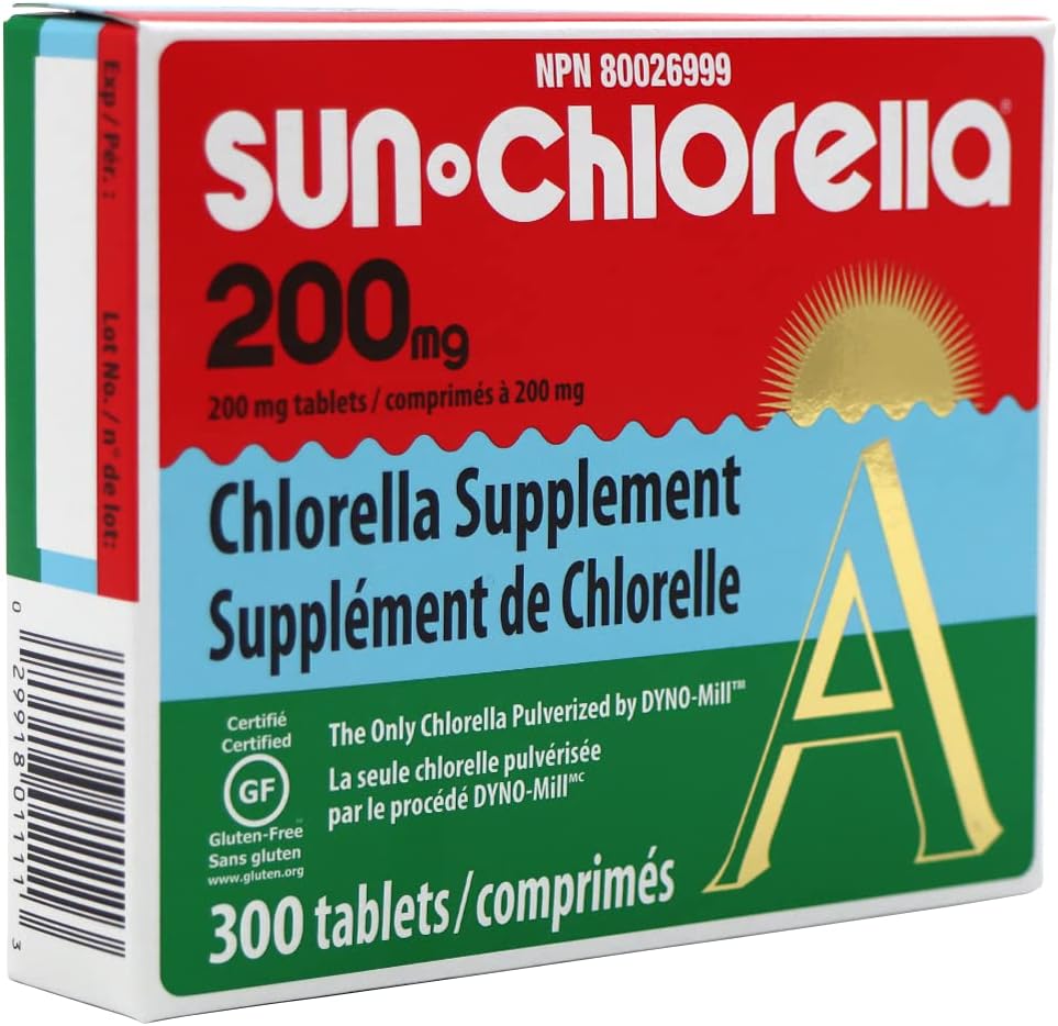 Sun Chlorella Eleuthero Nutritional Tablets, 200 mg, 300 Count 4