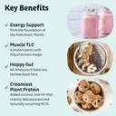 KOS Vegan Protein Powder, Unflavored & Unsweetened - Low Carb Pea Protein Blend, Organic Superfood Rich in Vitamins & Minerals - Keto, Soy, Dairy Free - Meal Replacement for Women & Men - 28 Servings 4