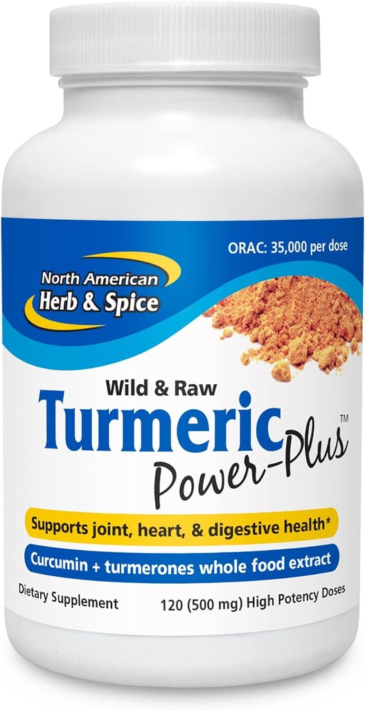North American Herb & Spice Turmeric Power-Plus Gels, 120 Count 2