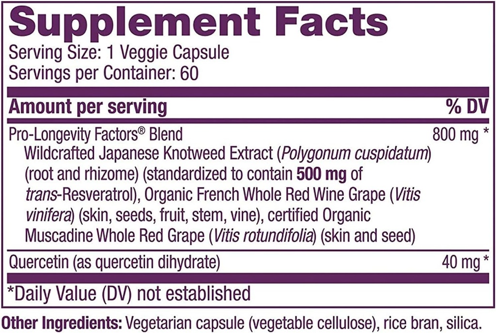 Reserveage Nutrition Keratin Hair Booster with Biotin & Resveratrol, Hair and Nail Growth Supplement, 120 Capsules (60 Servings) & Resveratrol 500 mg, Supports Healthy Aging and Immune System 4