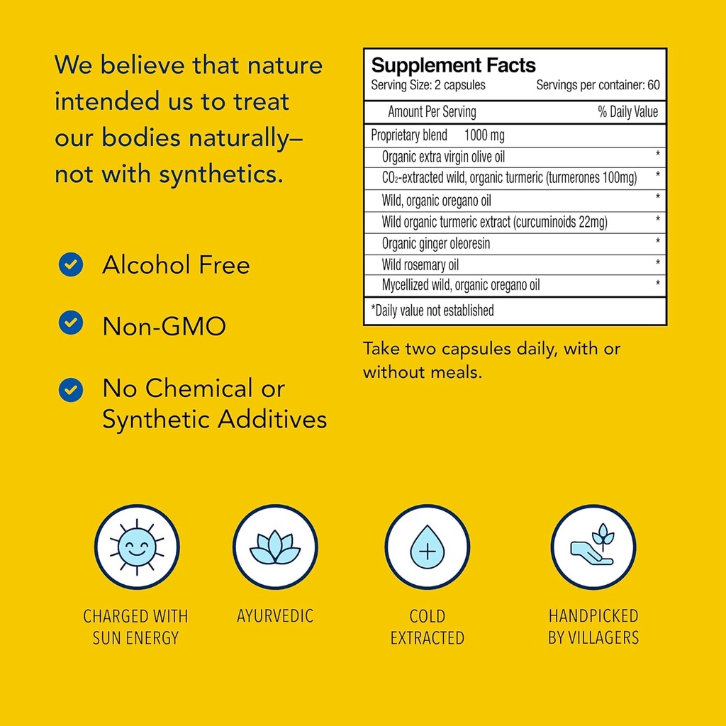 North American Herb & Spice Turmeric Power-Plus Gels, 120 Count 5