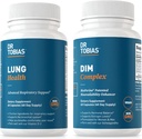 Dr. Tobias Lung Health & DIM Complex Supports Lung Cleanse & Detox Formula, Estrogen Detox & Balance Complex, for Men & Women, Non-GMO 2