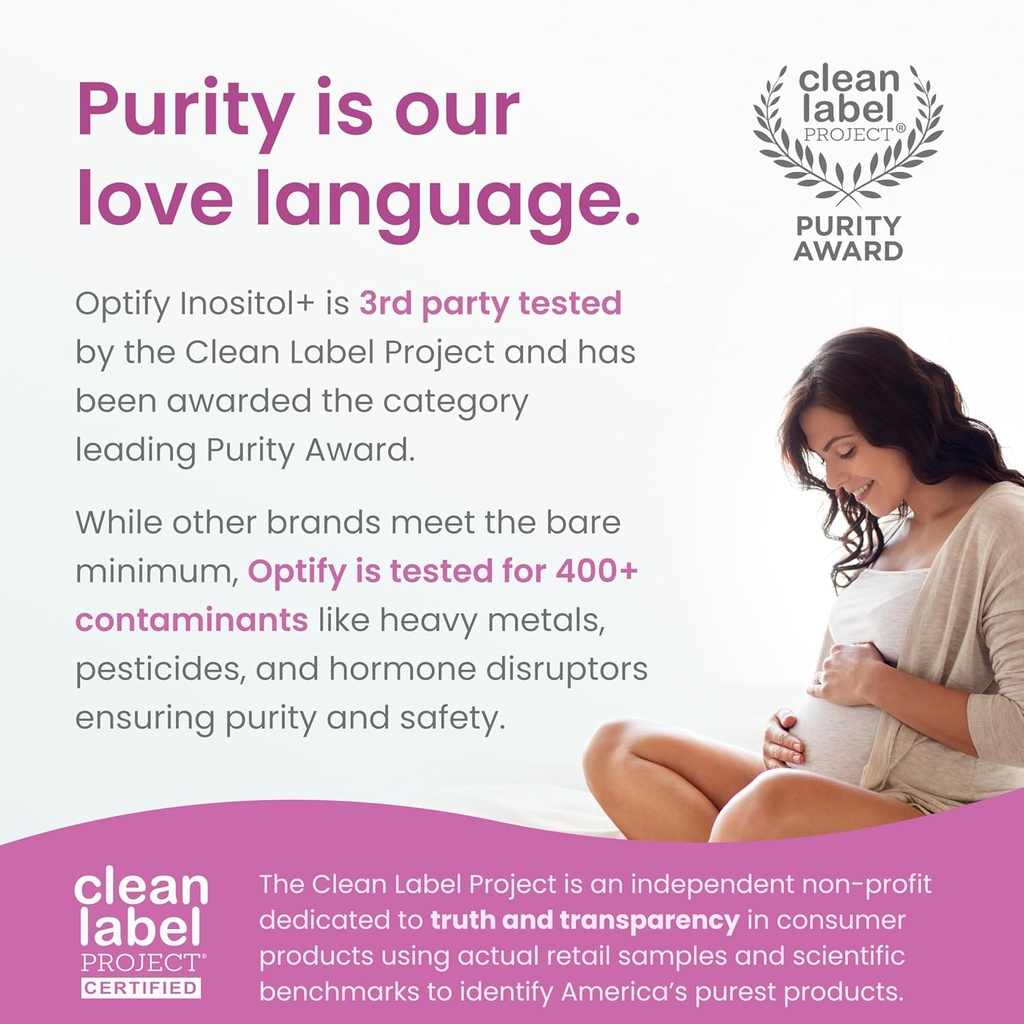 Optify Inositol Supplement for Women – 90-Day Supply – Myo-Inositol and D-Chiro Inositol with Folate and Vitamin D – 40:1 Ratio – Hormone Balance & Ovarian Support - 360 Capsules 6