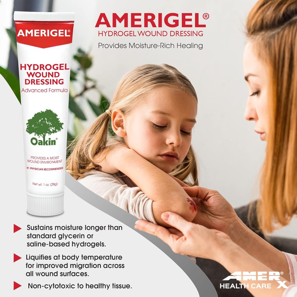 AMERIGEL Hydrogel Wound Dressing (1 oz.) Two Pack - Provides Moisture-Rich Healing Environment for Dry Wounds 3