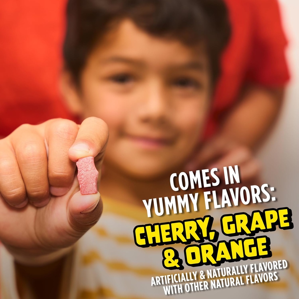 Flintstones Vitamins Chewable Kids Vitamins, Complete Multivitamin & L’il Critters Fiber Daily Gummy Supplement for Kids, for Digestive Support, Berry and Lemon Flavors, 90 Gummies 5