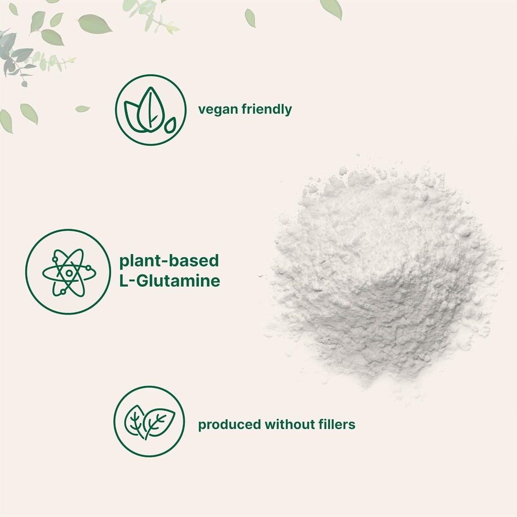 L Glutamine Powder Gut Health, 1Kg, 100% Pure, Free Form - Unflavored- Vegan Friendly, No Filler, No additives, Supports Muscle Recovery, Post Workout | Non-GMO & Gluten-Free 5
