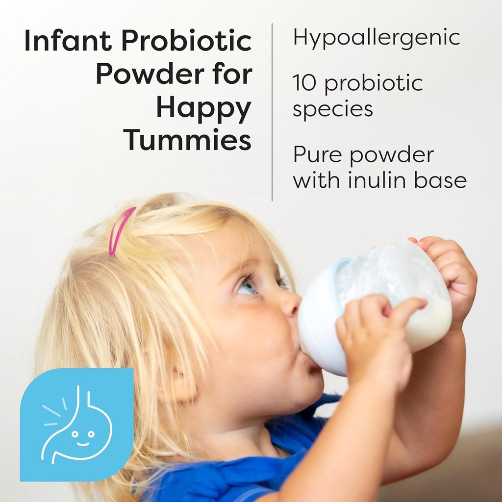 Klaire Labs SFI Health Ther-Biotic Baby - Toddler Probiotic for Kids, Infants & Babies - Microbiome & Bowel Support - Probiotic Powder, Add to Baby Formula, Breast Milk or Solid Food (120 Servings) 3