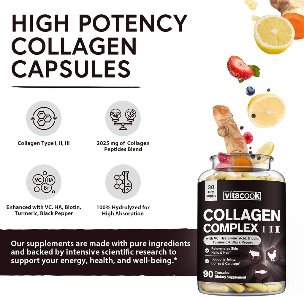 Collagen Peptides and Iron Bundle, 2025 MG Collagen, Zero Sugar, 65 MG Elemental Iron, Carbonyl Iron with Vitamin C, Gentle on The Stomach 6