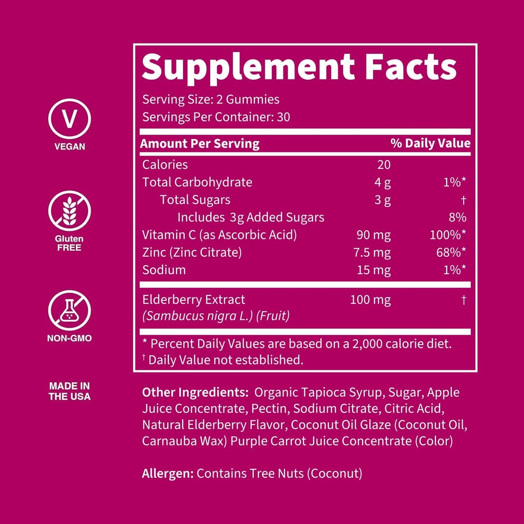 WellPath Boost Elderberry Gummies with Zinc + Beet Root Gummies, 60 Ct Each 6